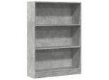 Syfax™ Libreria Grigio Cemento 80X24X109 Cm In Legno Multistrato