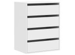 Syfax™ Cassettiera Bianca 60X41X76 Cm In Legno Multistrato