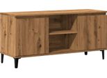 Syfax™ Mobile Tv Rovere Artigianale 102X35X50 Cm In Legno Multistrato