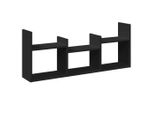 Syfax™ Mobile A Parete 100X18X40 Cm Nero In Legno Multistrato