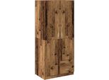 Syfax™ Armadio Legno Antico 80X52X180 Cm In Truciolato