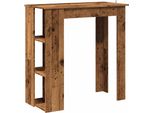Syfax™ Tavolo Bar Con Ripiano Antico 102X50X103,5 Cm Truciolato