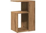 Syfax™ Tavolino Da Salotto Rovere Artigianale 36X30X56Cm In Truciolato