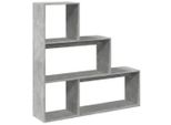 Syfax™ Libreria Divisorio 3Piani Grigio Cemento 123X29X123 Truciolato