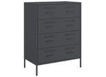 Syfax™ Credenza Antracite 68X39X89 Cm In Acciaio