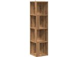 Syfax™ Scaffale Angolare Rovere Artigianale 33X33X132 Cm In Truciolato