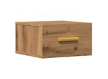 Syfax™ Comodino A Muro Rovere Artigianale 35X35X20 Cm