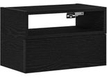 Syfax™ Comodino A Muro Nero 45X26X28,5 Cm