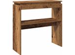 Syfax™ Tavolino Consolle Legno Antico 80X30X80 Cm In Truciolato
