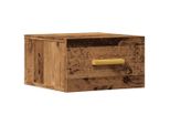 Syfax™ Comodino A Muro Legno Antico 35X35X20 Cm