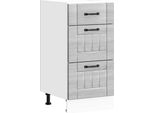 Syfax™ Base Da Cucina Lucca Grigio Sonoma In Legno Multistrato