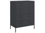 Syfax™ Credenza Nera 68X39X89 Cm In Acciaio