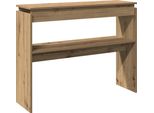 Syfax™ Tavolo Consolle Rovere Artigianale 102X30X80 Cm In Truciolato