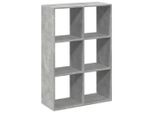 Syfax™ Libreria Divisorio Grigio Cemento 69,5X29X103,5Cm In Truciolato