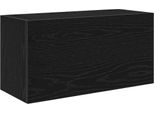 Syfax™ Mobile Da Bagno A Parete Nero 60X25X30 Cm In Legno Multistrato