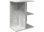 Syfax™ Comodino Grigio Cemento 46,5X29X61 Cm In Legno Multistrato
