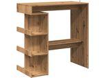 Syfax™ Tavolo Da Bar Con Ripiani Rovere 100X48X101,5 Cm In Truciolato