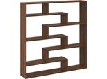 Syfax™ Mensola A Cubo Da Parete 7 Scomparti Truciolato Rovere Marrone