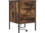 Syfax™ Armadio Da Notte Rovere Fumé 42 X 41 X 61 Cm Legno Multistrato