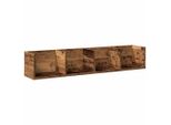 Syfax™ Scaffale Porta Cd A Parete Antico 100X18X18Cm Legno Multistrato