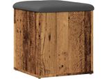 Syfax™ Panca Portaoggetti Legno Antico 42X42X45 Cm Legno Multistrato