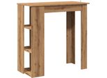 Syfax™ Tavolo Bar Ripiano Rovere Artigianale 102X50X103,5Cm Truciolato