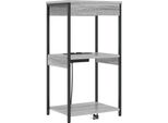 Syfax™ Armadio Da Notte Con Lo Scaffale Grigio Sonoma 41 X 31 X 76 Cm