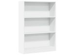 Syfax™ Libreria Bianca 80X24X109 Cm In Legno Multistrato