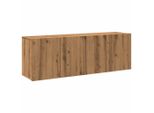 Syfax™ Mobili Tv A Parete 2Pz Rovere Artigianale 60X30X41 Cm