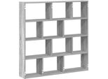 Syfax™ Mensola A Cubo Da Muro 12 Scomparti In Truciolato Sonoma Grigio