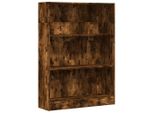 Syfax™ Libreria Rovere Fumo 80X24X109 Cm In Legno Multistrato