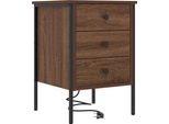 Syfax™ Armadio Da Notte Con Cassetto Rovere Marrone 42 X 41 X 61 Cm