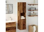 Syfax™ Mobile Pensile Da Bagno Legno Antico 30X30X130 Cm In Truciolato