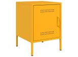 Syfax™ Comodino Giallo Senape 36X39X50,5 Cm In Acciaio