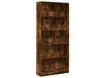 Syfax™ Libreria Rovere Fumo 80X24X176 Cm In Legno Multistrato