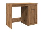 Syfax™ Scrivania Rovere Artigianale 100X50X76 Cm In Legno Multistrato