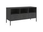 Syfax™ Mobile Tv Nero 100,5X39X50,5 Cm In Acciaio