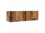 Syfax™ Mobili Tv A Parete 2Pz Legno Antico 100X30X30 Cm