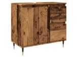 Syfax™ Armadietto Da Bagno Legno Antico 65X33X60 Cm In Truciolato