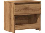 Syfax™ Comodino Rovere Artigianale 40X30X39 Cm In Legno Multistrato