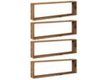 Syfax™ Mensole Parete A Cubo 4 Pz Legno Vecchio 100X15X30Cm Truciolato