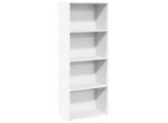 Syfax™ Libreria Bianca 60X30X152 Cm In Legno Multistrato