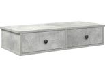 Syfax™ Scaffale A Parete Con Cassetti Grigio 80X31X17 Cm In Truciolato