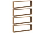 Syfax™ Mensole Parete A Cubo 4 Pz Artigianale 100X15X30 Cm Truciolato