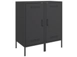 Syfax™ Credenze 2 Pz Nere 36X39X79 Cm In Acciaio