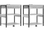 Syfax™ Armadio Da Notte 2 Pcs Grigio Sonoma 41 X 31 X 51 Cm