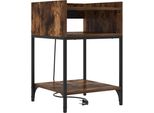 Syfax™ Armadio Da Notte Rovere Fumé 40 X 40 X 61 Cm Legno Multistrato