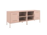 Syfax™ Mobili Tv 2Pz Rosa 68X39X50,5 Cm In Acciaio