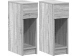 Syfax™ Comodini Con Cassetto 2 Pz Grigio Sonoma 20X36X60 Cm