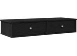 Syfax™ Scaffale A Parete Con Cassetti Nero 100X37,5X19Cm In Truciolato